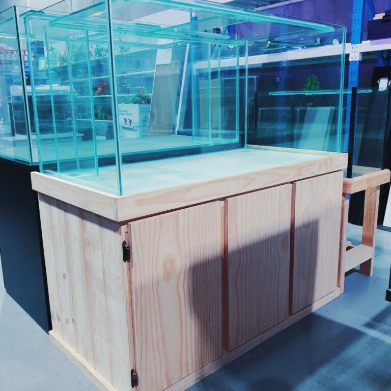 Aquarium Pine Cabinet & Hood Set