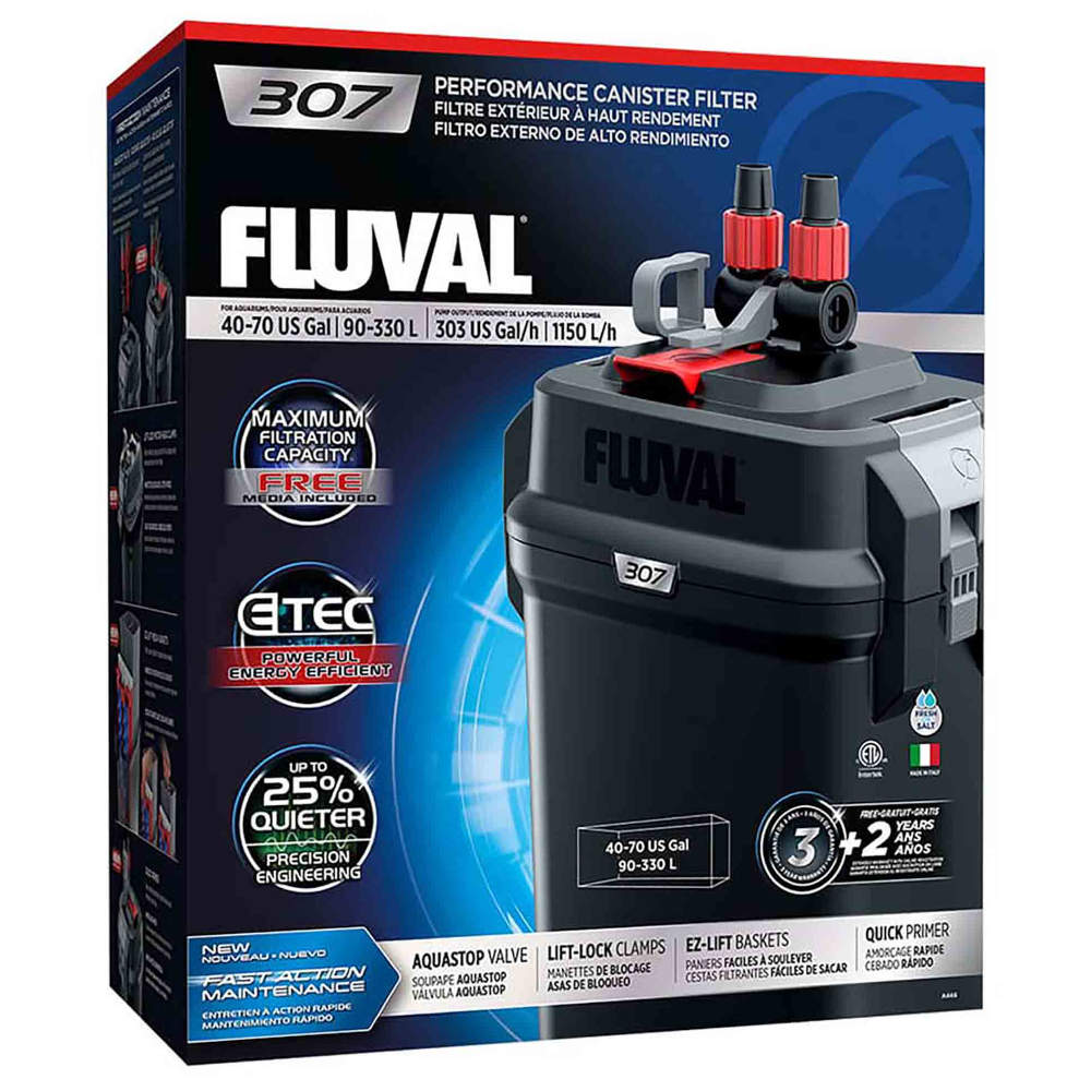 fluval 307 canister filter Fluval 307 Canister Filter 1150L/H - Image 1