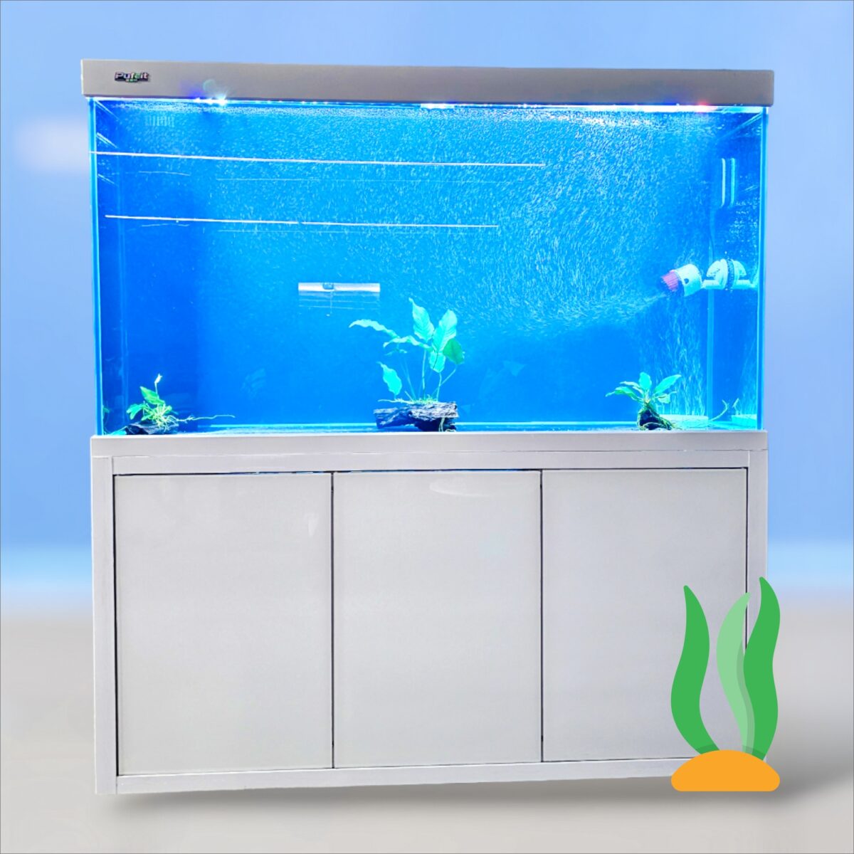 150cm x 40cm x 85cm Ultra Clear Glass Aquarium Flat Door Sump Setup Package - Image 2