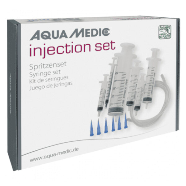 Aqua Medic Injection Set(6x syringes 1ml, 2.5ml, 5ml, 10ml, 20ml, 50ml), (6x fine cannuals), (Silicone Tube 50cm)