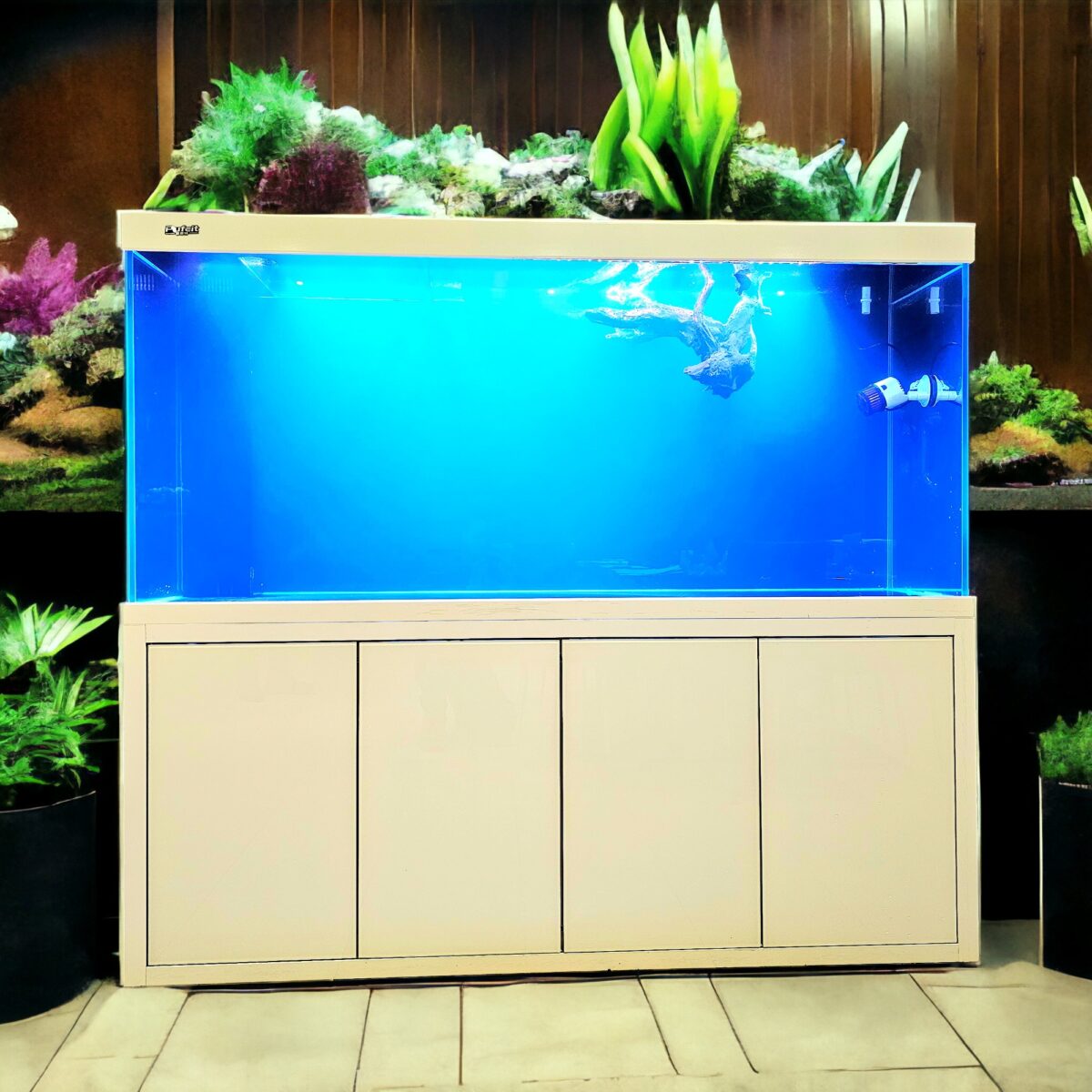 180cm x 60cm x 85cm Ultra Clear Glass Aquarium Flat Door Sump Setup Package - Image 5