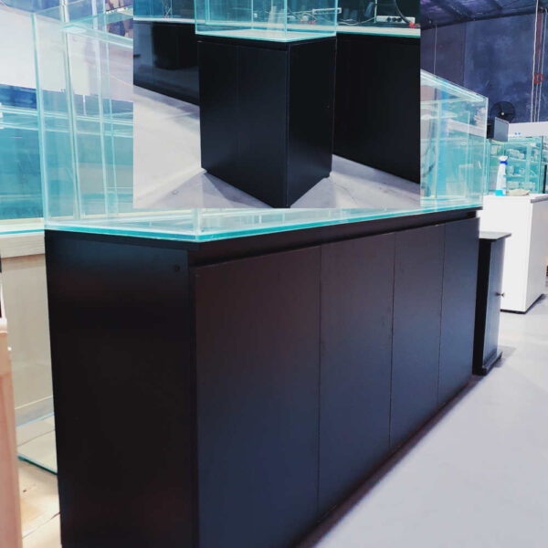 150cm x 45cm x 80cm Black Cabinet Aquarium 5ft
