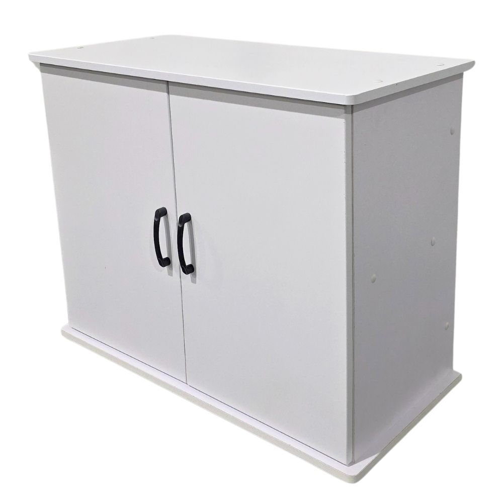 pf825 white front 82cm x 61cm x 70cm PF Black Aquarium Cabinet - Image 1