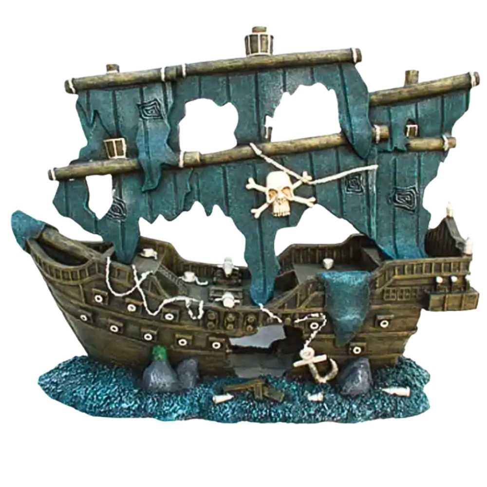 pirate boat ornament Sailing Pirate Boat 37.5x14x31.2cm - Image 1